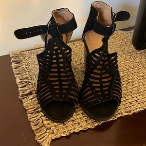 Black Charlotte Russe cutout heels